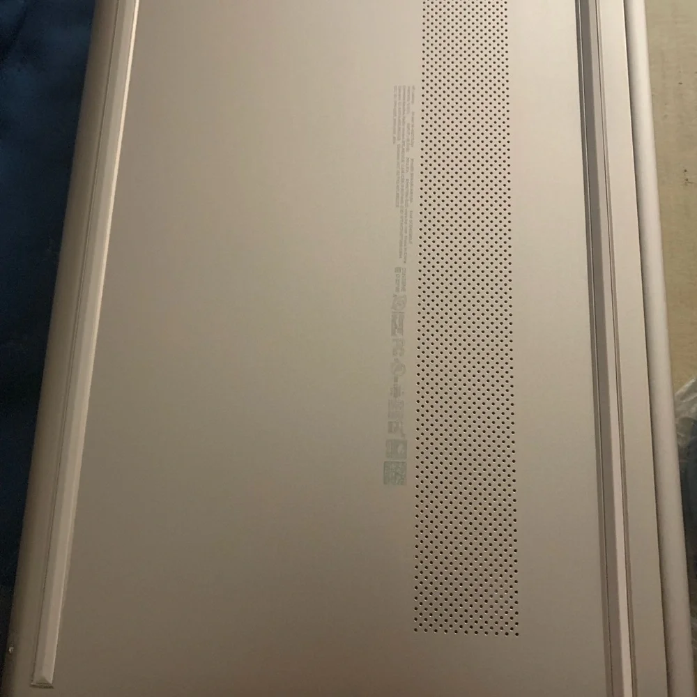 HP Gold Laptop with Accessories